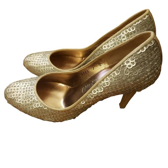 Salvatore Ferragamo Fabina silver sequin heels size 7 - Picture 4 of 10